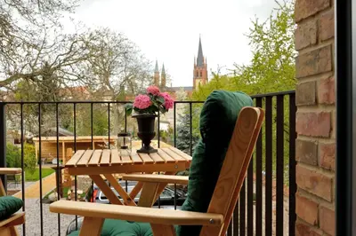 Ein Balkon oder eine Terrasse in der Unterkunft Hagemeisterensemble