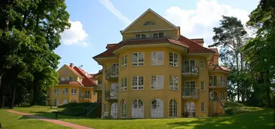 Das Gebäude in dem sich die Ferienwohnung befindet