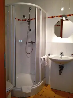Ein Badezimmer in der Unterkunft Apartment Am Lübbesee
