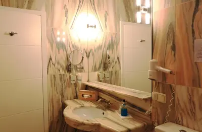 Ein Badezimmer in der Unterkunft Hotel Resort Märkisches Meer