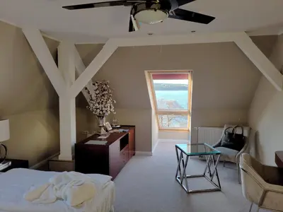 Ein Bett oder Betten in einem Zimmer der Unterkunft Hotel Resort Märkisches Meer