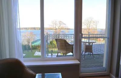 Ein Balkon oder eine Terrasse in der Unterkunft Hotel Resort Märkisches Meer