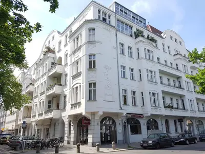 Das Gebäude in dem sich die Ferienwohnung befindet