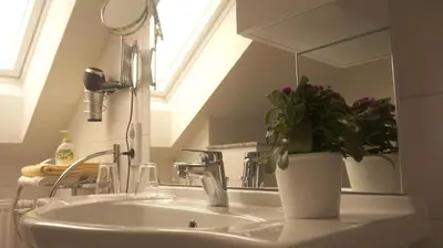 Ein Badezimmer in der Unterkunft Urlaub mit Alpakas