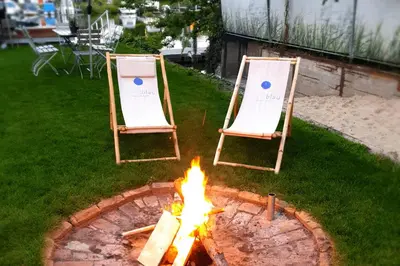 Ein Garten an der Unterkunft havelblau Ferienlofts