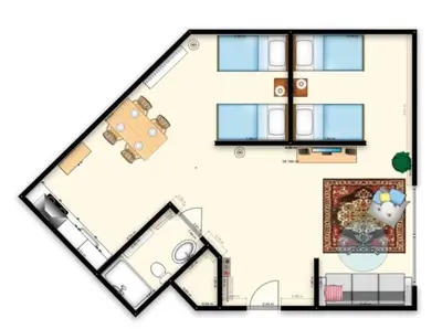 Grundriss der Unterkunft the 5 lofts