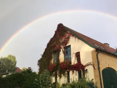 Das Gebäude in dem sich die Ferienwohnung befindet