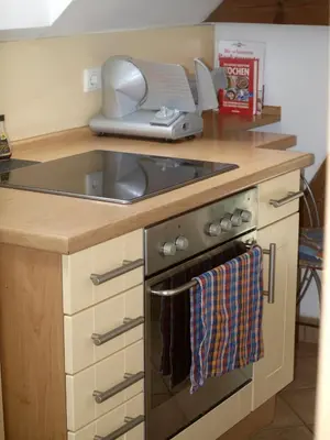 Küche/Küchenzeile in der Unterkunft Apartment Alte Deckstation
