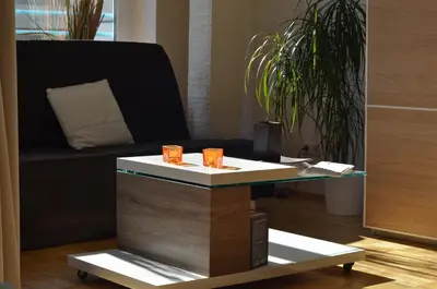 Ein Sitzbereich in der Unterkunft All-in-One