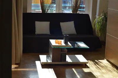 Ein Sitzbereich in der Unterkunft All-in-One