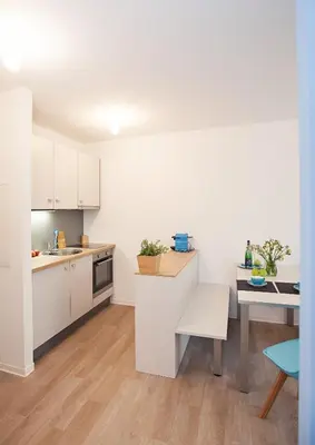 Küche/Küchenzeile in der Unterkunft Spreepolis Boardinghaus