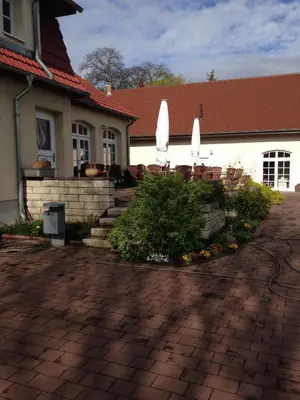 Das Gebäude in dem sich die Pension befindet