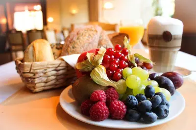 Essen im Hotel oder in der Nähe