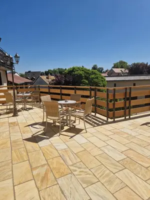 Ein Balkon oder eine Terrasse in der Unterkunft Bed & Breakfast Hotel Müllerhof