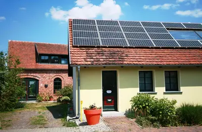 Das Gebäude in dem sich die Ferienwohnung befindet
