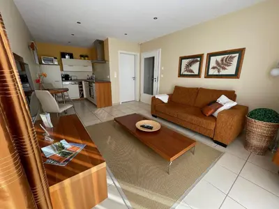 Küche/Küchenzeile in der Unterkunft Lakeview Appartements
