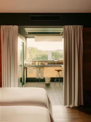 Ein Bett oder Betten in einem Zimmer der Unterkunft Casa Camper Berlin