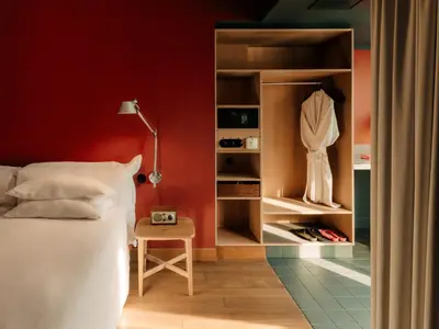 Ein Bett oder Betten in einem Zimmer der Unterkunft Casa Camper Berlin