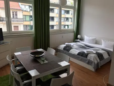 Ein Bett oder Betten in einem Zimmer der Unterkunft Apartment & Boardinghouse Berlin Friedrichshain-Kreuzberg