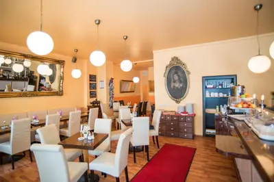 Ein Sitzbereich in der Unterkunft City Guesthouse Pension Berlin