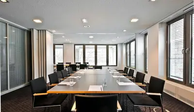 Der Geschäftsbereich oder Konferenzraum in der Unterkunft COSMO Hotel Berlin Mitte