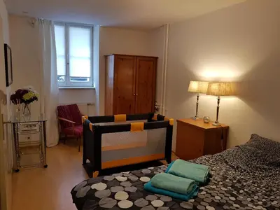Ein Bett oder Betten in einem Zimmer der Unterkunft Appt Berlin
