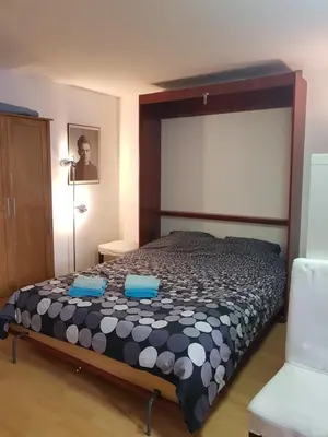 Ein Bett oder Betten in einem Zimmer der Unterkunft Appt Berlin