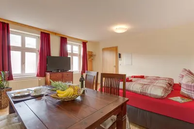 TV/Unterhaltungsangebot in der Unterkunft Altstadt Ferienwohnung