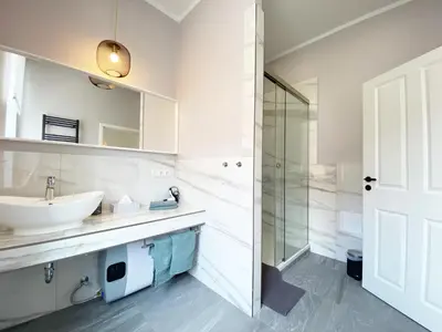 Ein Badezimmer in der Unterkunft Ferienwohnung König