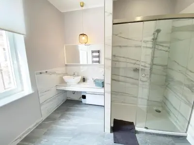 Ein Badezimmer in der Unterkunft Ferienwohnung König