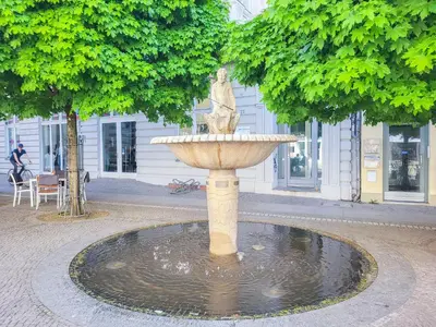 Ein Garten an der Unterkunft Ferienwohnung König