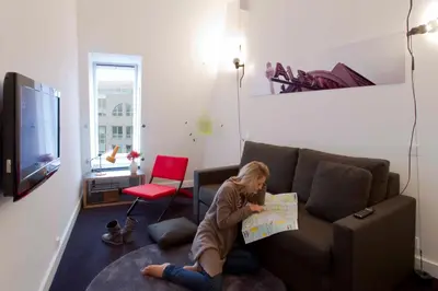 TV/Unterhaltungsangebot in der Unterkunft Hotel Gat Point Charlie