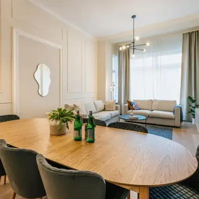 120qm MyGold Apartment 2 Bathrooms Balcony Up to 9 Guests