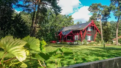 Ein Garten an der Unterkunft Ferienwohnung Ursula in der Villa zum Kronprinzen direkt gegenüber der Saarow Therme
