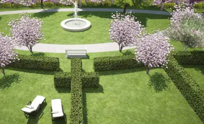 Ein Garten an der Unterkunft Modern Design Apartment