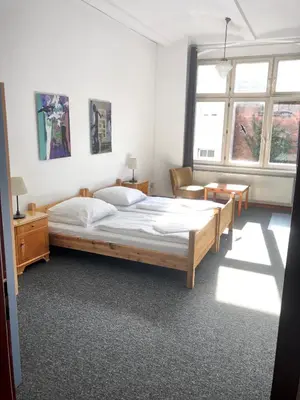 Ein Bett oder Betten in einem Zimmer der Unterkunft Die Fabrik - Hostel