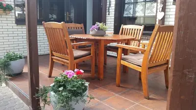 Ein Patio oder anderer Außenbereich in der Unterkunft Zimmervermietung M&R Bertuch