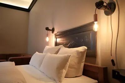Ein Bett oder Betten in einem Zimmer der Unterkunft Linnen Luxx Apartment