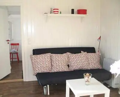 Ein Sitzbereich in der Unterkunft Haus Silke am See