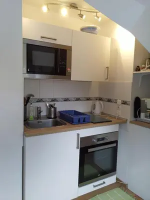 Küche/Küchenzeile in der Unterkunft Judits Apartments
