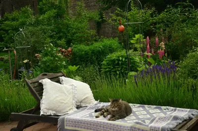 Ein Garten an der Unterkunft Garni Hotel Lavendelhof