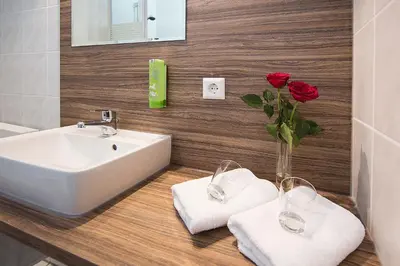 Ein Badezimmer in der Unterkunft Hotel LandAroma Bed & Breakfast