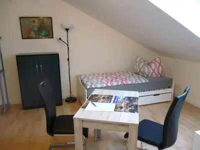 Ein Sitzbereich in der Unterkunft A10 Apartmenthaus