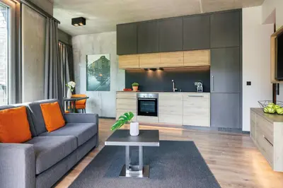 Küche/Küchenzeile in der Unterkunft Downtown Apartments Mitte