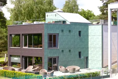 Das Gebäude in dem sich die Ferienwohnung befindet