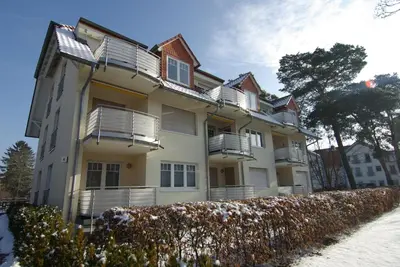 Das Gebäude in dem sich die Ferienwohnung befindet