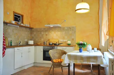 Küche/Küchenzeile in der Unterkunft Villa-Hufeland