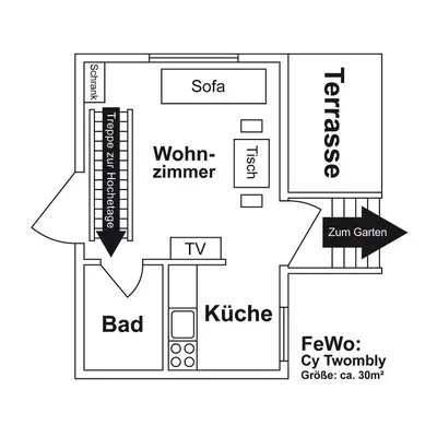 Grundriss der Unterkunft Villa-Hufeland