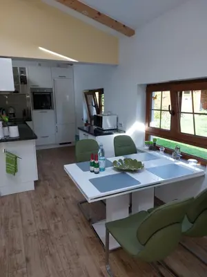 Küche/Küchenzeile in der Unterkunft Ferienhaus in Bernau bei Berlin