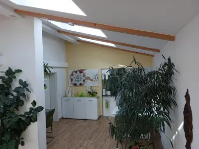 Küche/Küchenzeile in der Unterkunft Ferienhaus in Bernau bei Berlin